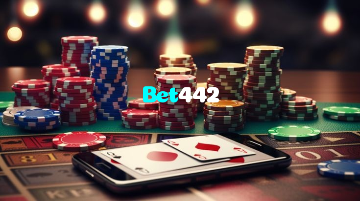 Bet442 casino presented on mobile device in Pakistan with slots and live games
